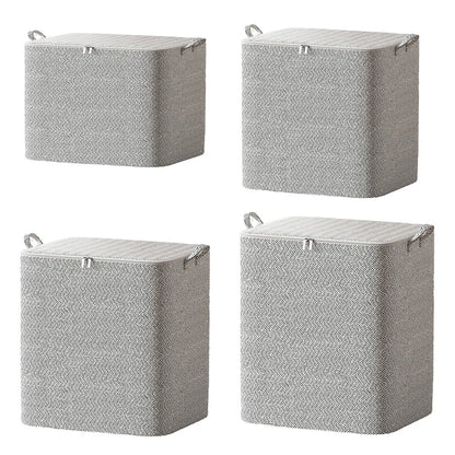 Clothes Storage Baskets Foldable Clothes Storage Bins Multifunctional Large Capacity with Handle Zipper Household Closet Storage