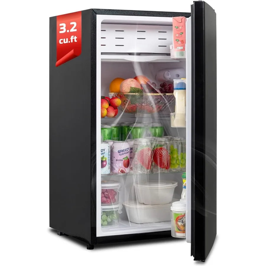 XMSJ Dorm Fridge Compact Refrigerator With Freezer AC 110V