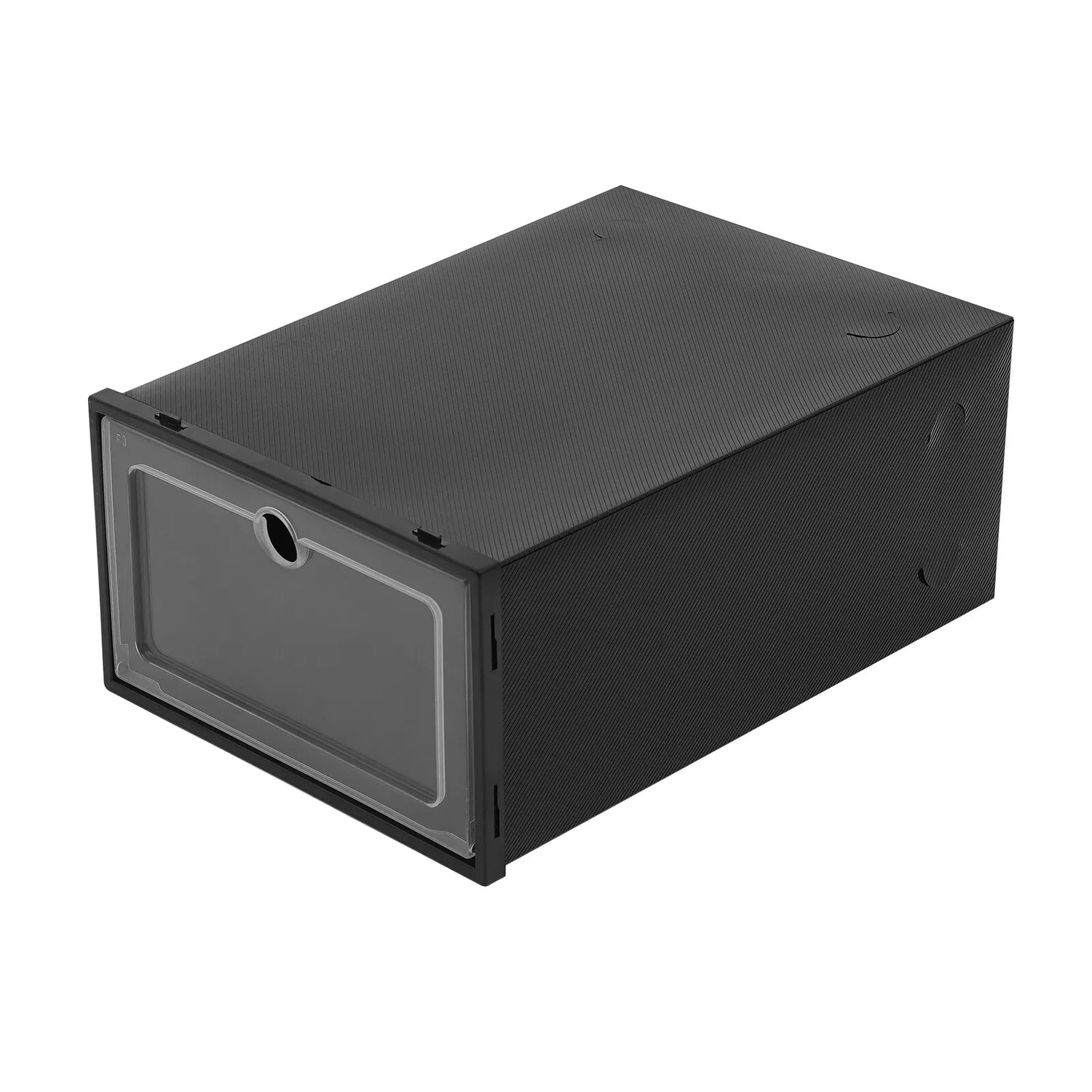 24Pcs Stackable Shoe Storage Box Clear PP Shoe Case Organizer with Snap Design Dustproof Foldable for Home Closet