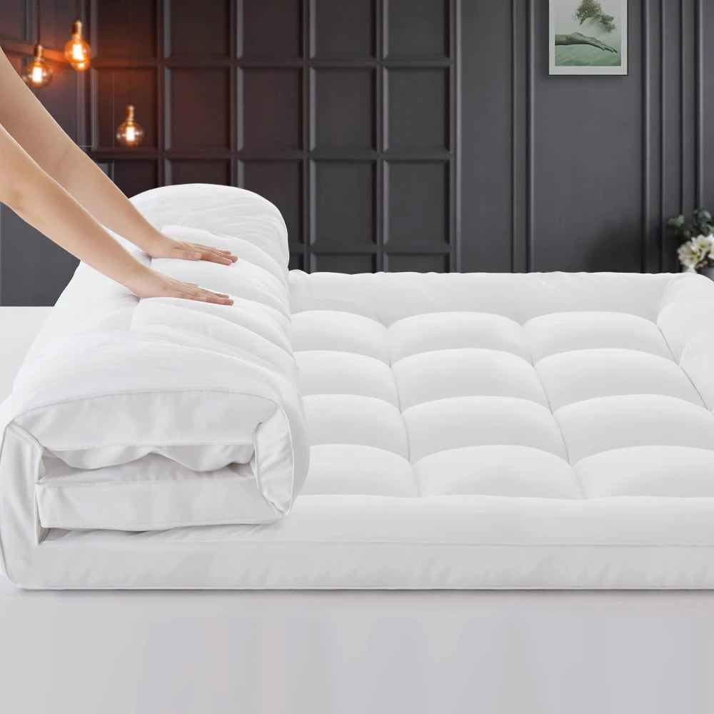 WQSPRINGCN Extra Thick Mattress Topper with Cooling Down Alternative