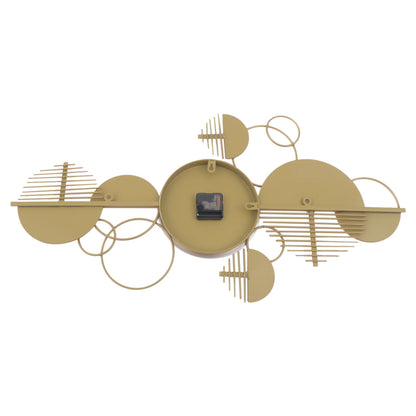 Creative Modern Metal Wall Clock,Battery Operated Silent,Minimalist Clock,Decorative Clock for Living Room, Bedroom, Gold