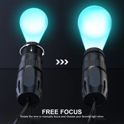 Yiflamefly 4Pcs 10W LED Pinspot Stage Light RGBW Manual Focus Mini Pinspot Light For DJ Disco Wedding Party Bar Club Show