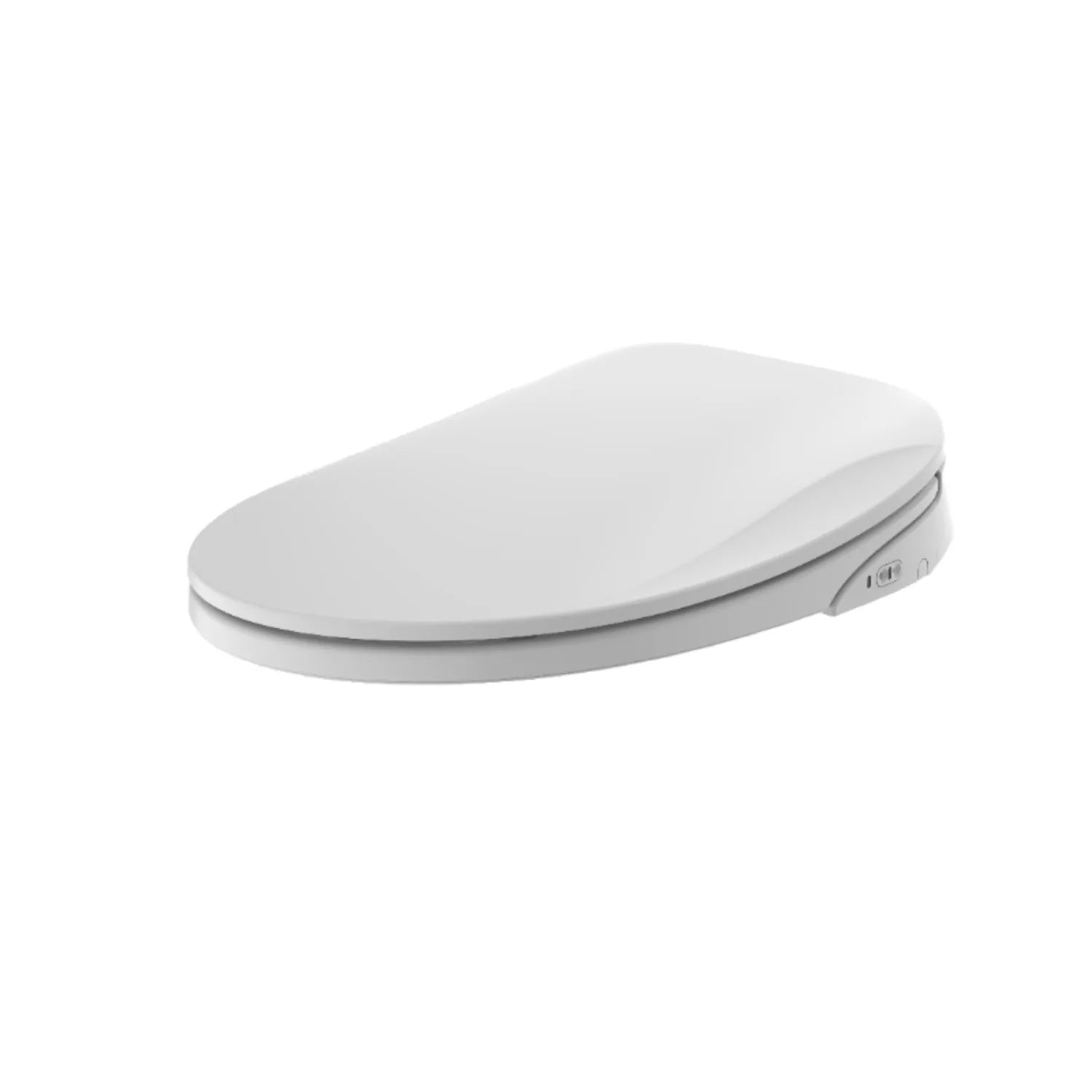 Smart Bidet Toilet Seat with Remote and Lighted,for Elongated Toilets,Soft Close and Instant Heated,Warm Air Drying,White B04
