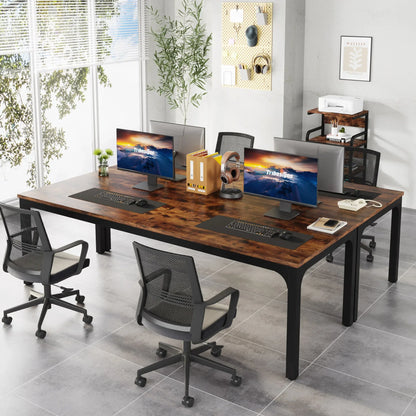 Tribesigns Double Computer Desk for Two Person Home Office Workstation