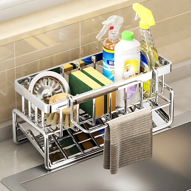 Tilt Water Filter Shelf Drains Sponges Keeps Sink Dry Kitchen