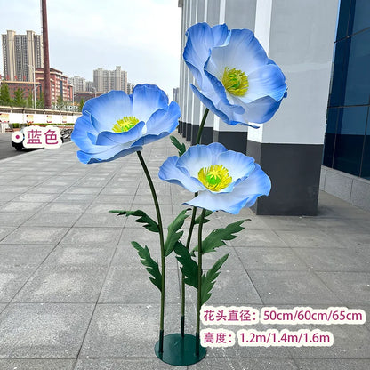 Waterproof Form Artificial Flowers Outdoor Wedding Accessories Plants Decoration Garden Fake Marriage Road Lead Flowers Decor