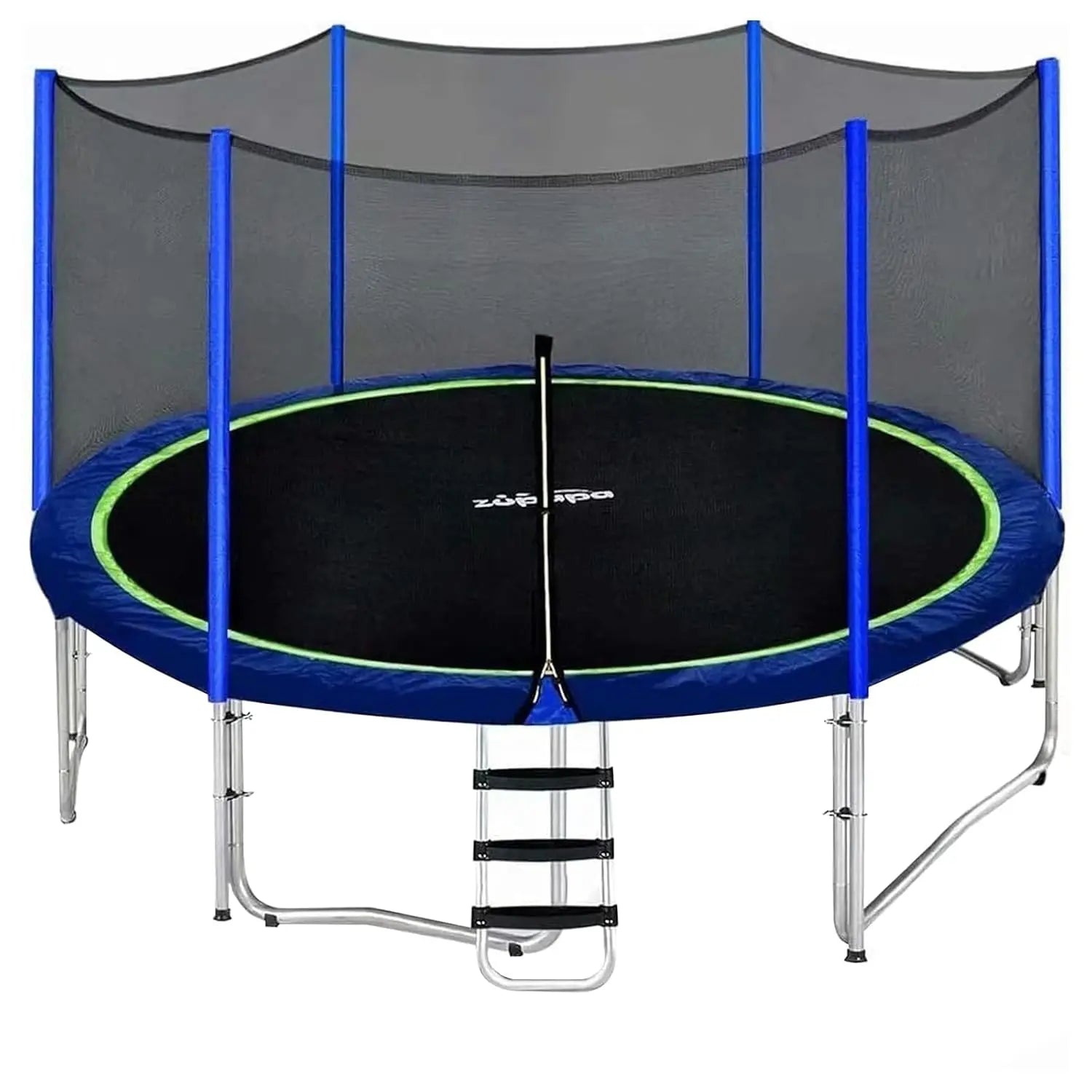 1800LBS Capacity No-Gap Design 16 15 14 12FT Trampoline with Safety Enclosure Net and Non-Slip Ladder 10-Year, Customized
