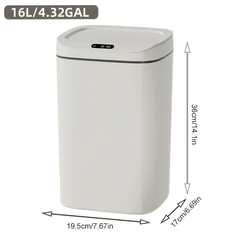 Smart Trash Can With Gesture Opener And Odor Seal Design