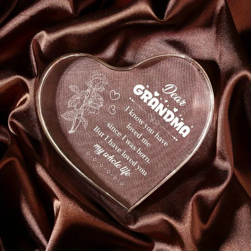 Grandma Heart Sign - Perfect Birthday &amp; Christmas Gift from Grandchildren