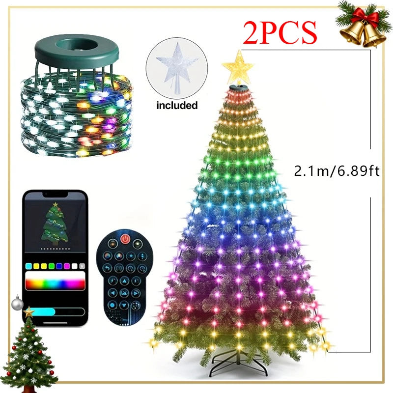 MIMIRGB Smart Christmas Tree Lights Fairy Lights Music Sync