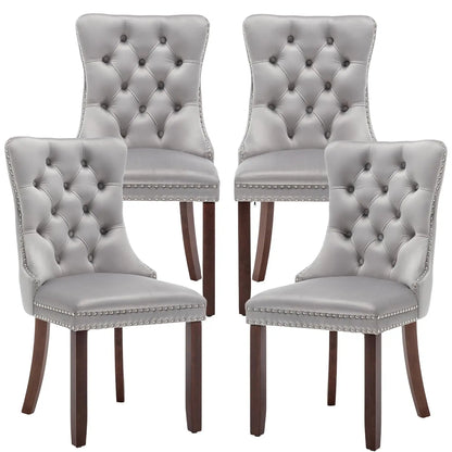 Mid Century Modern Dining Chair Set of 4 Velvet Upholstered Dining Accent Chair Farmhouse Dining Chairs with High, Customized