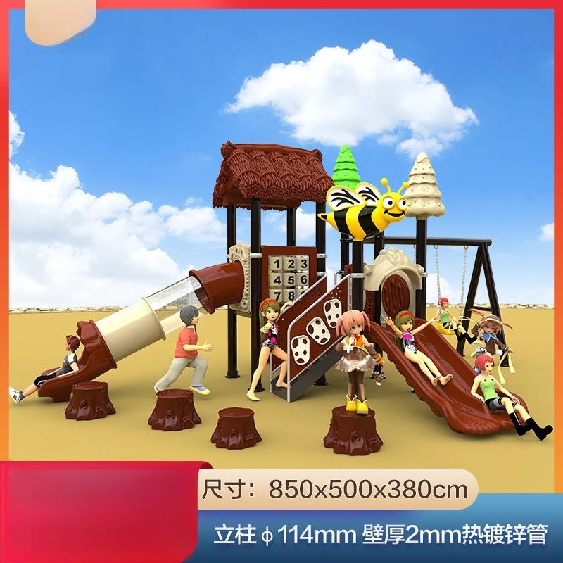 Outdoor Large Playground Slide For Community Parks And Play Areas