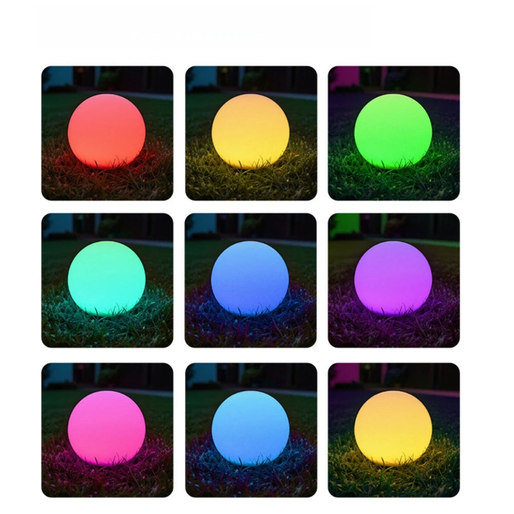 Solar Garden Ball Light Outdoor Glow Globe Light with Remote Control LED Waterproof Solar Night Light for Party Holiday Decor
