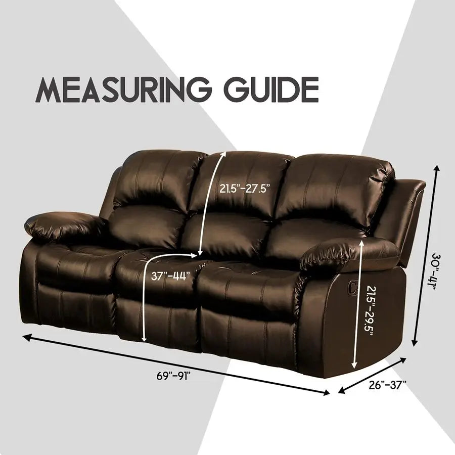 Velvet 8Pieces Recliner Sofa Covers Stretch Reclining Couch Covers for 3 Cushion Reclining Sofa Slipcovers Furniture Covers Thic