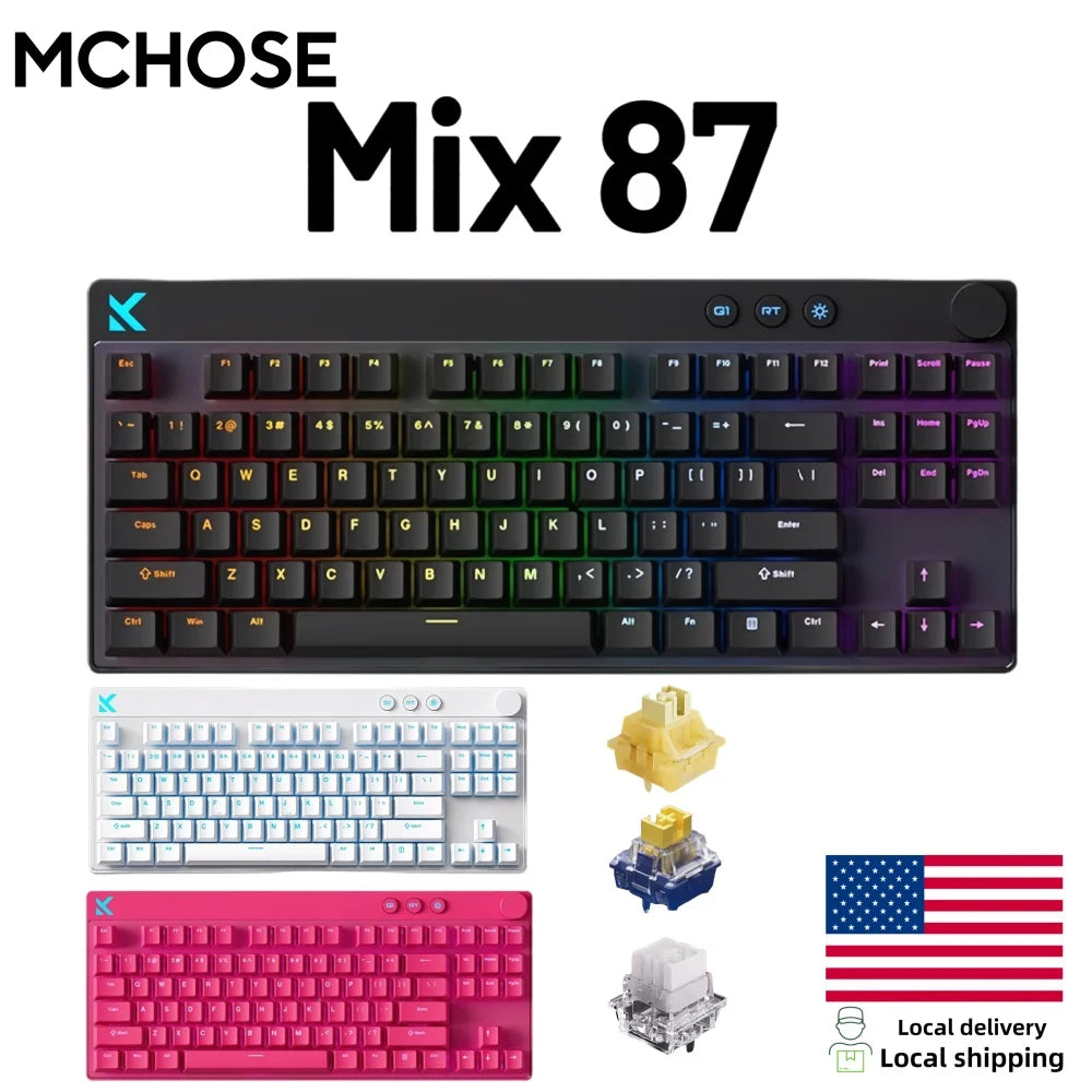 MCHOSE Mix87 Magnetic Switch Wired Mechanical Gaming Keyboard