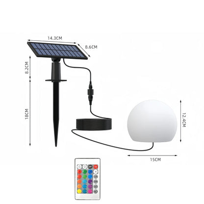 Solar Garden Ball Light Outdoor Glow Globe Light with Remote Control LED Waterproof Solar Night Light for Party Holiday Decor