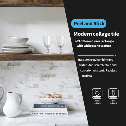 Art3d Peel and Stick Backsplash Tiles for Kitchen and Bathrooms