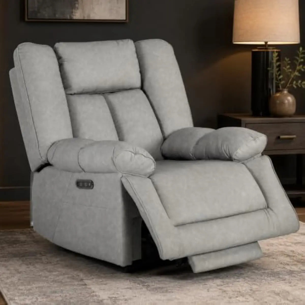 Dual Motor Power Recliner With Independent Headrest And Backrest Control