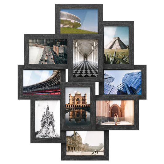 SONGMICS Collage Picture Frames, 4x6 Picture Frames Collage For Wall Decor, 10 Pack Photo Collage Frame For Gallery