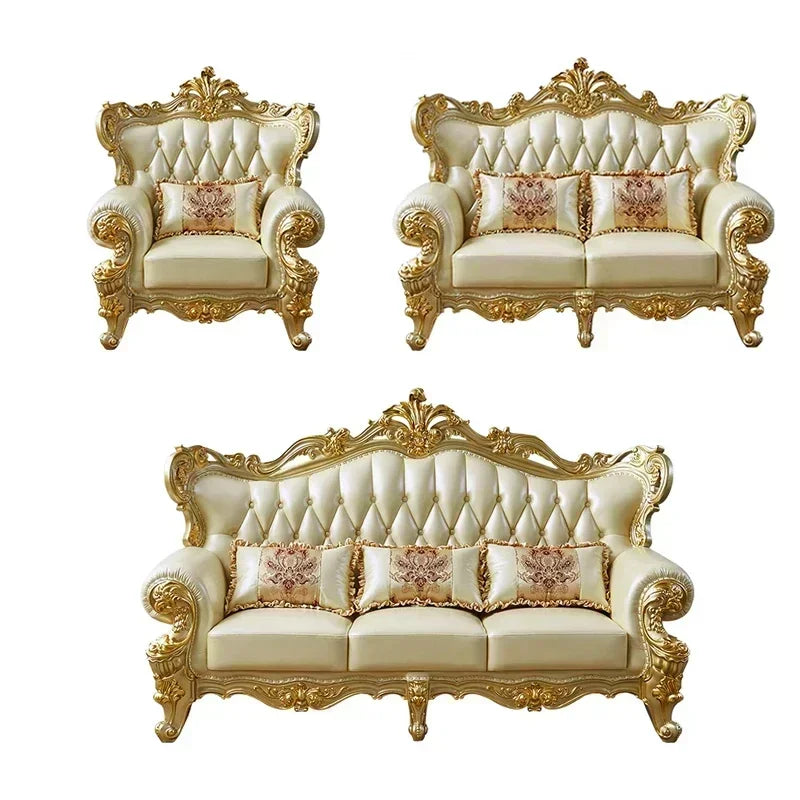 Large Filler Golden Sofas Wood Design Reclining Designer Luxury Couch Lounges Modular Nordic Canape Salon Furniture Home