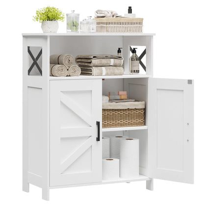 Bathroom Storage Cabinet With 2 Doors, Toilet Paper Cabinet With Adjustable Shelves, Small Bathroom Cabinet Fo