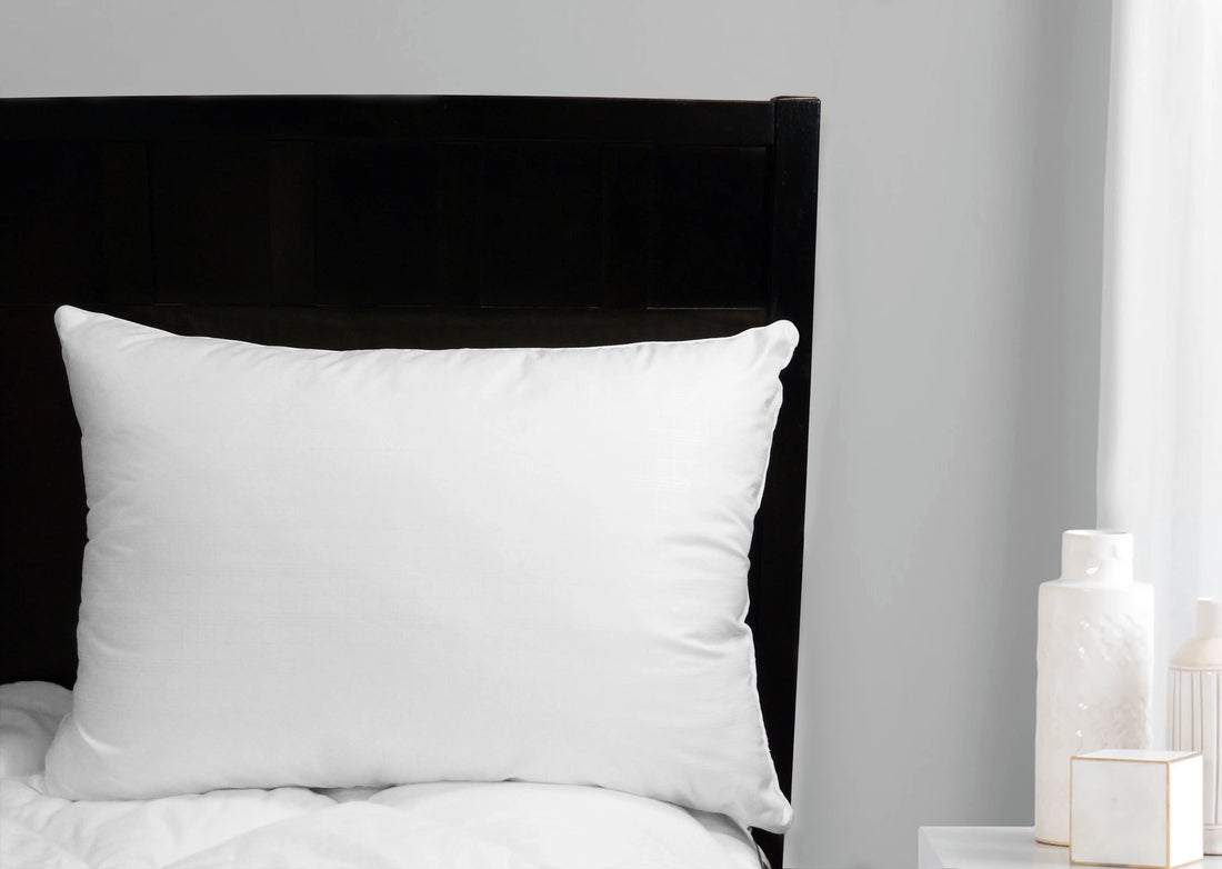 Comfort Complete Overfilled Cotton Bed Pillow for Supportive Sleep