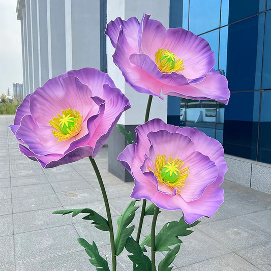 Waterproof Form Artificial Flowers Outdoor Wedding Accessories Plants Decoration Garden Fake Marriage Road Lead Flowers Decor