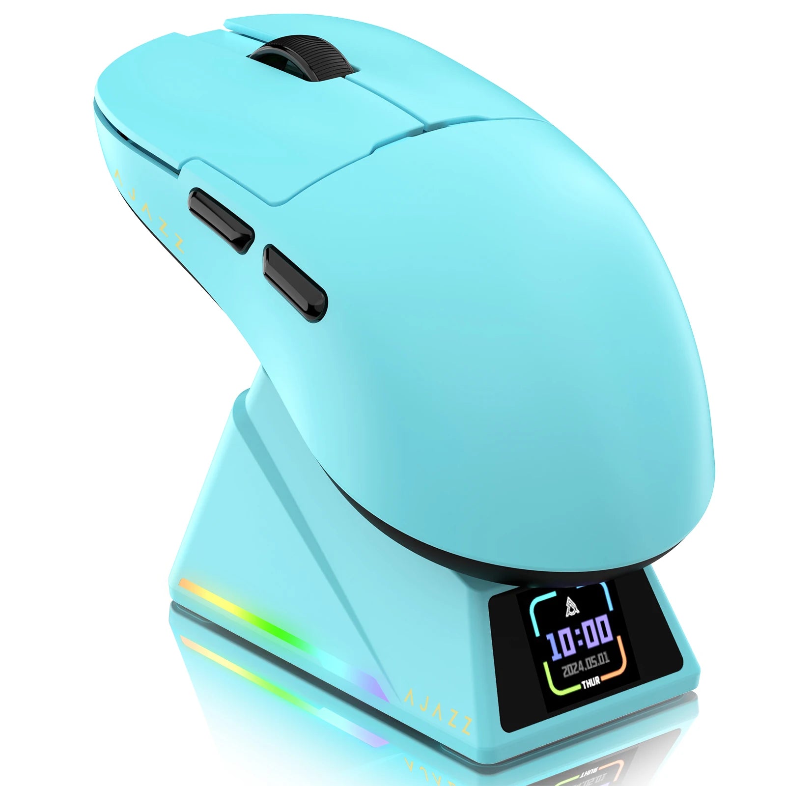 AJAZZ AJ159APEX 8Khz Wireless Gaming Mouse Ultralight Magnetic Screen Charging Dock PAW3950 BT/2.4Ghz/Type-c Wired Programmable