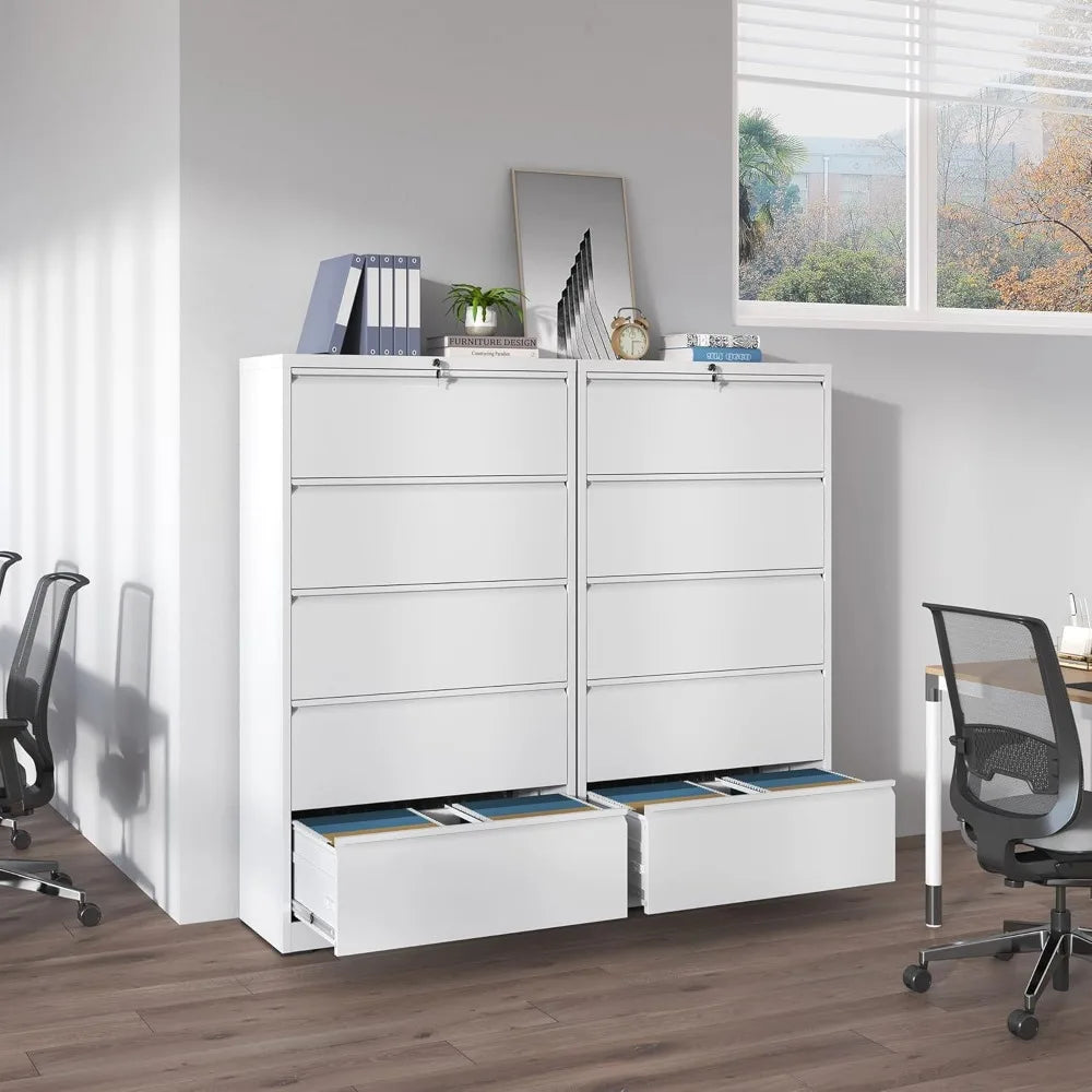 Steel Lateral Filing Cabinet Five Drawer For Home Office