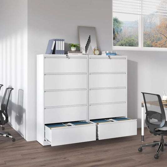 Steel Lateral Filing Cabinet Five Drawer For Home Office