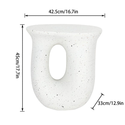 Wisfor Modern Concrete Pedestal Table Stand for Home Decor