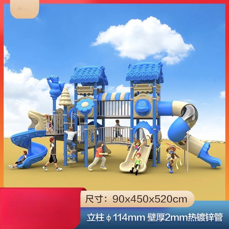 Outdoor Large Playground Slide For Community Parks And Play Areas