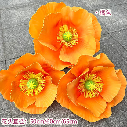 Waterproof Form Artificial Flowers Outdoor Wedding Accessories Plants Decoration Garden Fake Marriage Road Lead Flowers Decor