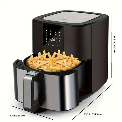 KitCook Digital Air Fryer With 8 Presets And Touchscreen Controls