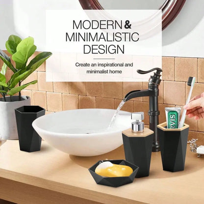 Bathroom Accessories OrganizerShaped Bathroom Set, Bathroom Accessory Set Of 8 Pieces, HighQuality And High Aesthetic Bathroom A