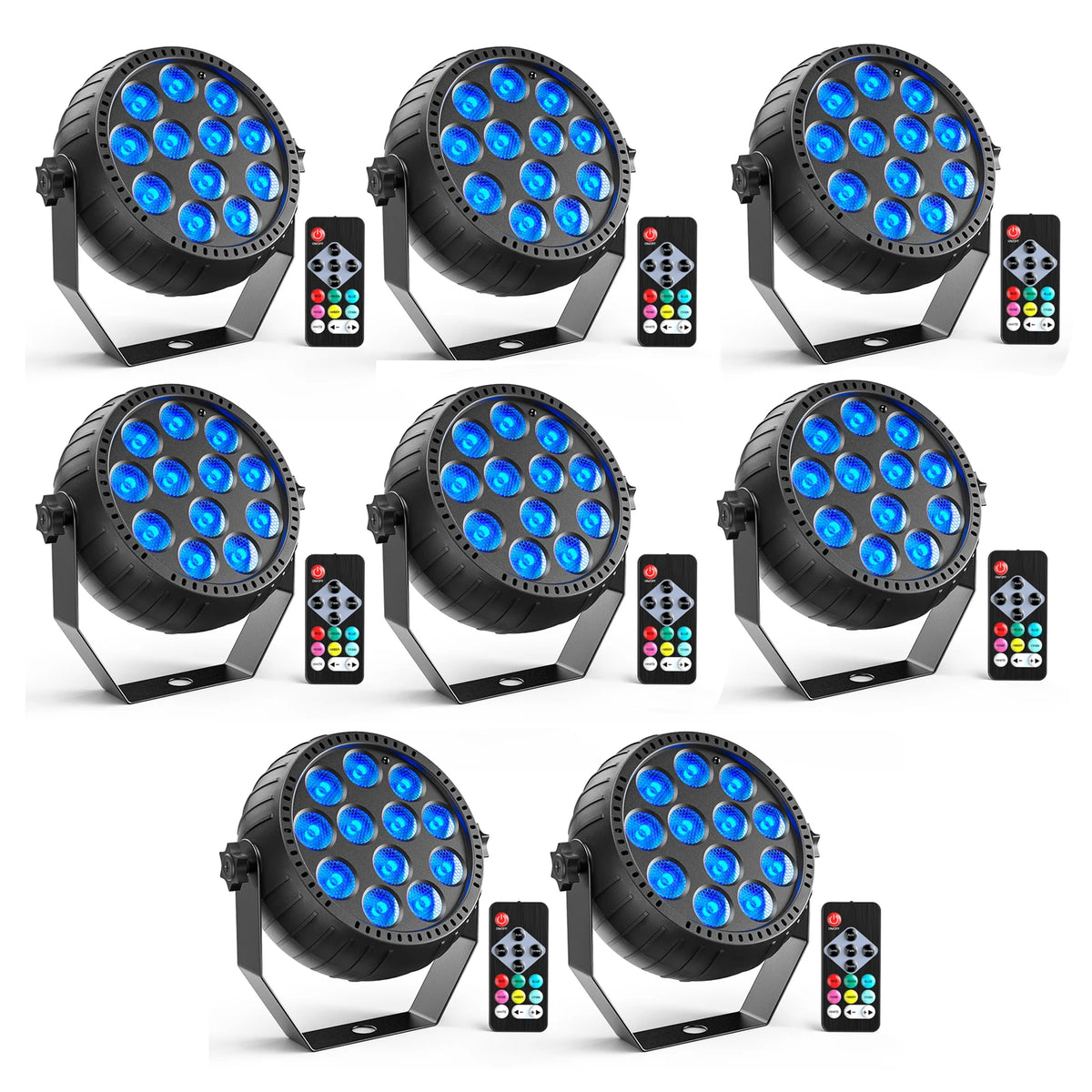 Somspot RGB LED Par Lights for DJ Stage Party Lighting