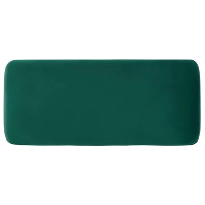 Home Collection Tenko Emerald Green Curved Upholstered Accent Bench, Modern Minimalist Seating for Bedroom, Entryway or Living