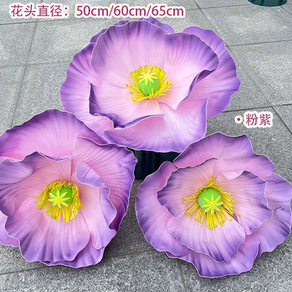 Waterproof Form Artificial Flowers Outdoor Wedding Accessories Plants Decoration Garden Fake Marriage Road Lead Flowers Decor