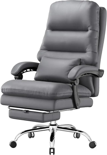 Office Chair, Big and Tall Office Desk Chair, Ergonomic Office Chair, 400LBS PU Leather Computer Chairs, Executive Chair with Fo
