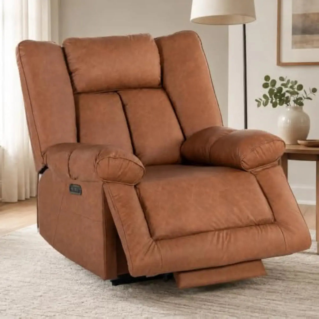 Dual Motor Power Recliner With Independent Headrest And Backrest Control