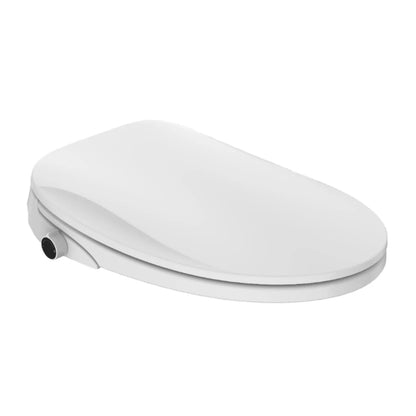 Smart Bidet Toilet Seat with Remote and Lighted,for Elongated Toilets,Soft Close and Instant Heated,Warm Air Drying,White B04