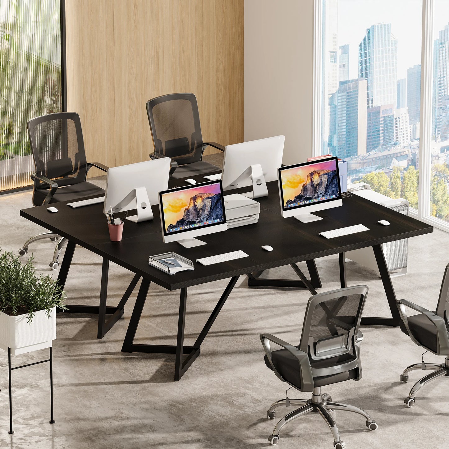 Tribesigns Executive Desk With Metal Frame For Office