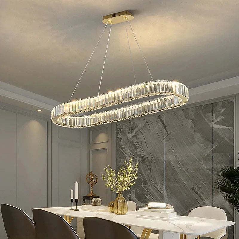 GreeLustr Luxury LED Pendant Light Modern Crystal Chandelier Living Rooms