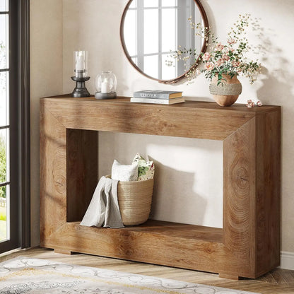 Tribesigns Farmhouse Console Sofa Table With Storage For Entryway