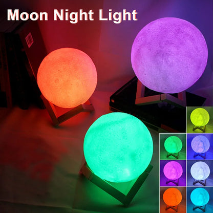 Moon L LED Book Light Moon Galaxy Night Lamp Bedroom