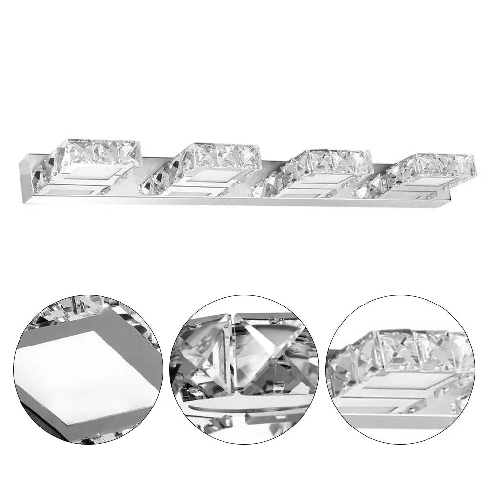 LOYALHEARTD Crystal Vanity Light LED Modern Toilet Wall Lamp Bathroom Front Mirror Make-up Light for Indoor Washroom