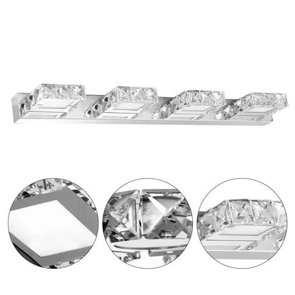 LOYALHEARTD Crystal Vanity Light LED Modern Toilet Wall Lamp Bathroom Front Mirror Make-up Light for Indoor Washroom