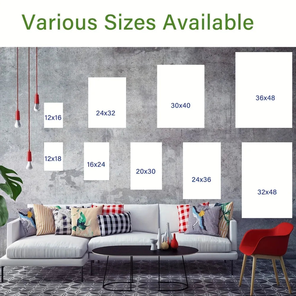 Hign-concerned Abstract Geometric Wall Art Solid Pine Frame