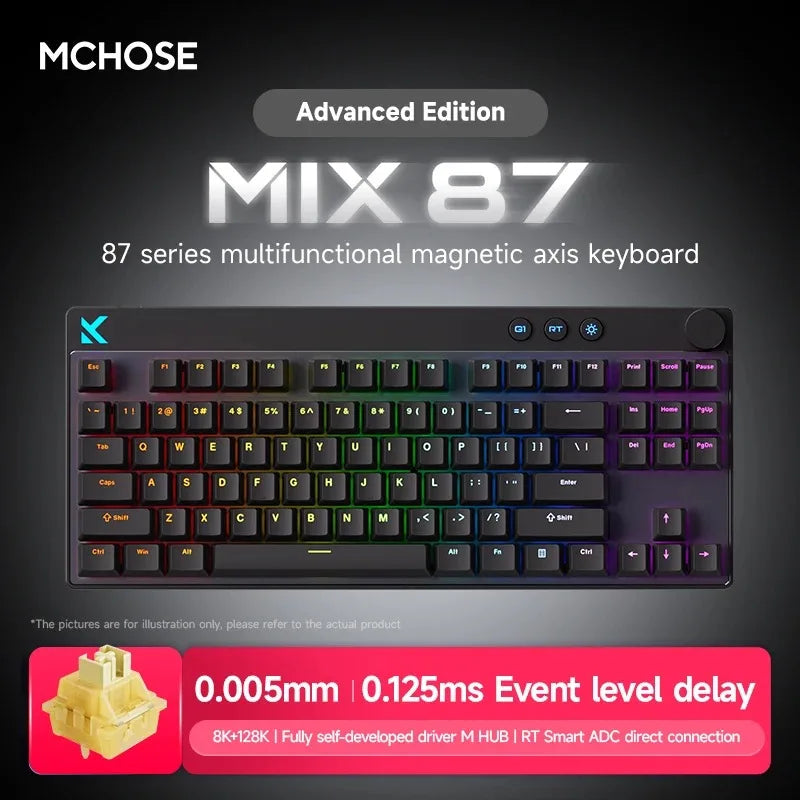 MCHOSE Mix87 Magnetic Switch Wired Mechanical Gaming Keyboard