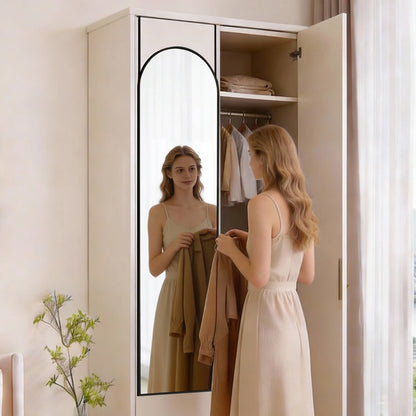 JHK Full Length Wall Mirror With Stand For Home Decor